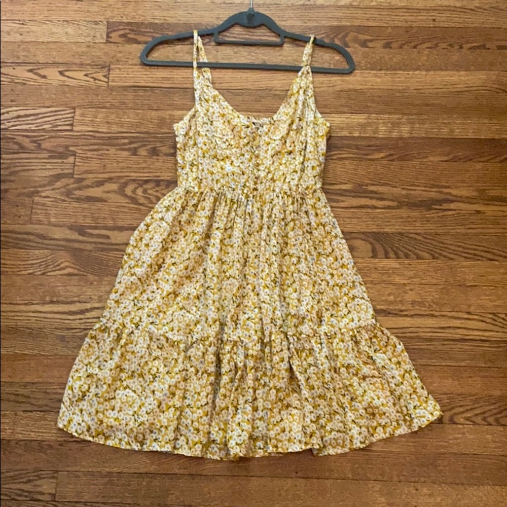 Zaful Yellow Floral Sundress